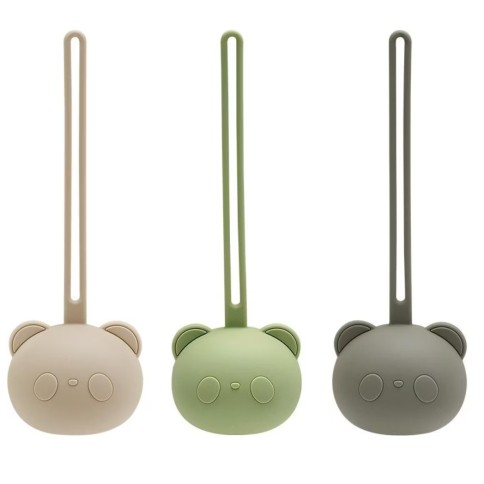 boîte à sucette en silicone ours
