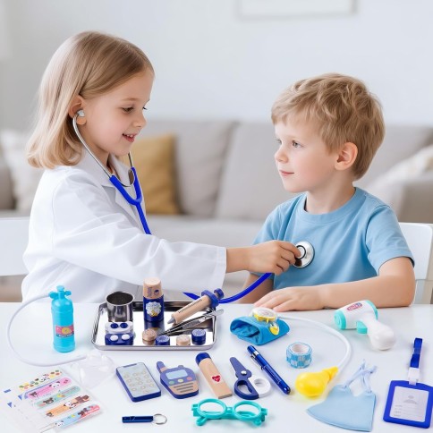 copie de la valise doctorale / doctorale pour enfants, 34 pièces