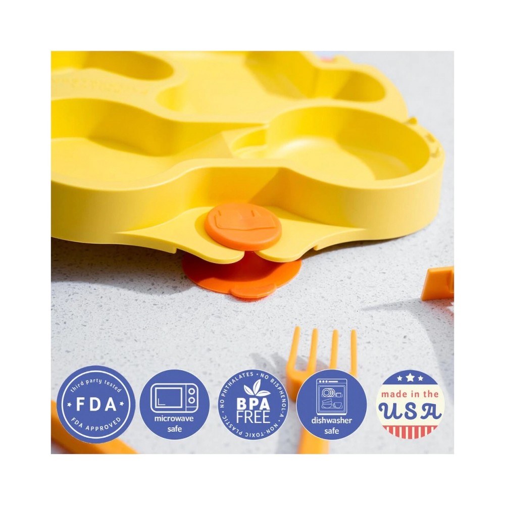 copie de la plaque d'excavatrice de consommation constructive + des couverts, jaune