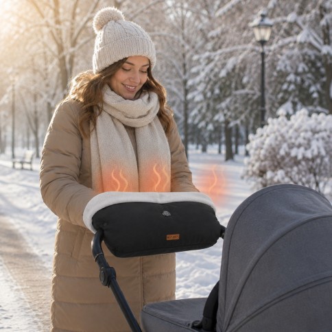 beheizbarer Kinderwagen Handwärmer inkl. Akku
