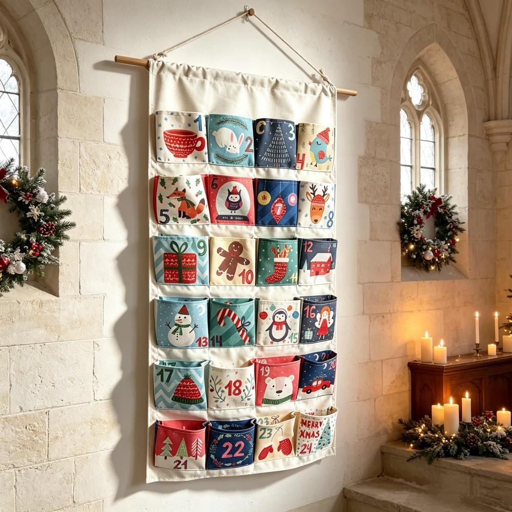 Adventskalender zum Aufhängen und Befüllen