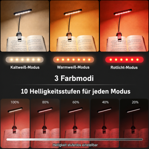 copie de la lampe de lecture de gritin / Lampe de serrage, blanc