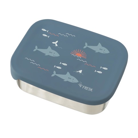 Boîte à lunch en acier inoxydable avec couvercle en silicone