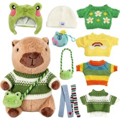 Kuscheltier / Plüschtier Capybara mit Kleider, Frosch