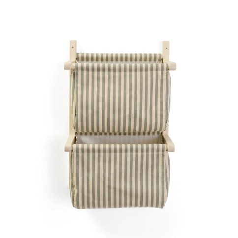 Wand-Organizer mit Stofftaschen gestreift