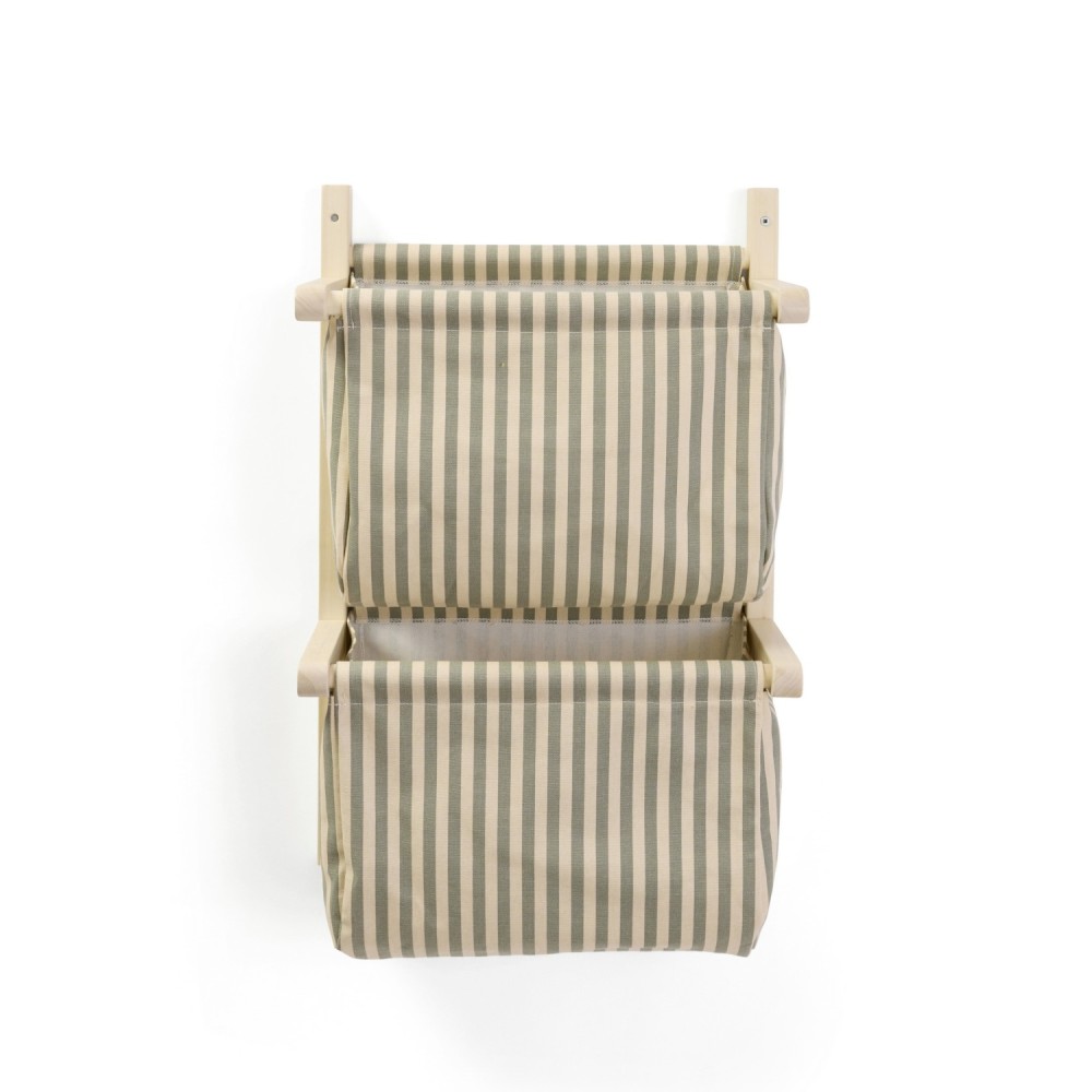 Wand-Organizer mit Stofftaschen gestreift