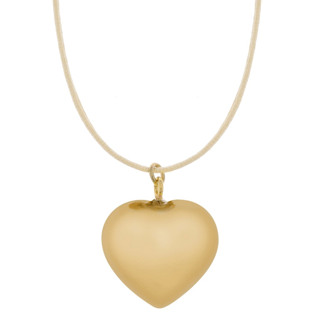 Bola-Kugel / Schwangerschaftskette Sofie, Herz/ Gold
