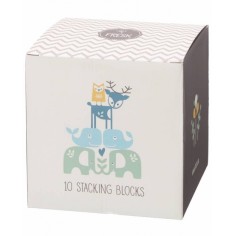 Fresk 10-Stapelturm, Jungle Giraffe/ Schwan