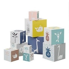 Fresk 10-Stapelturm, Jungle Giraffe/ Schwan