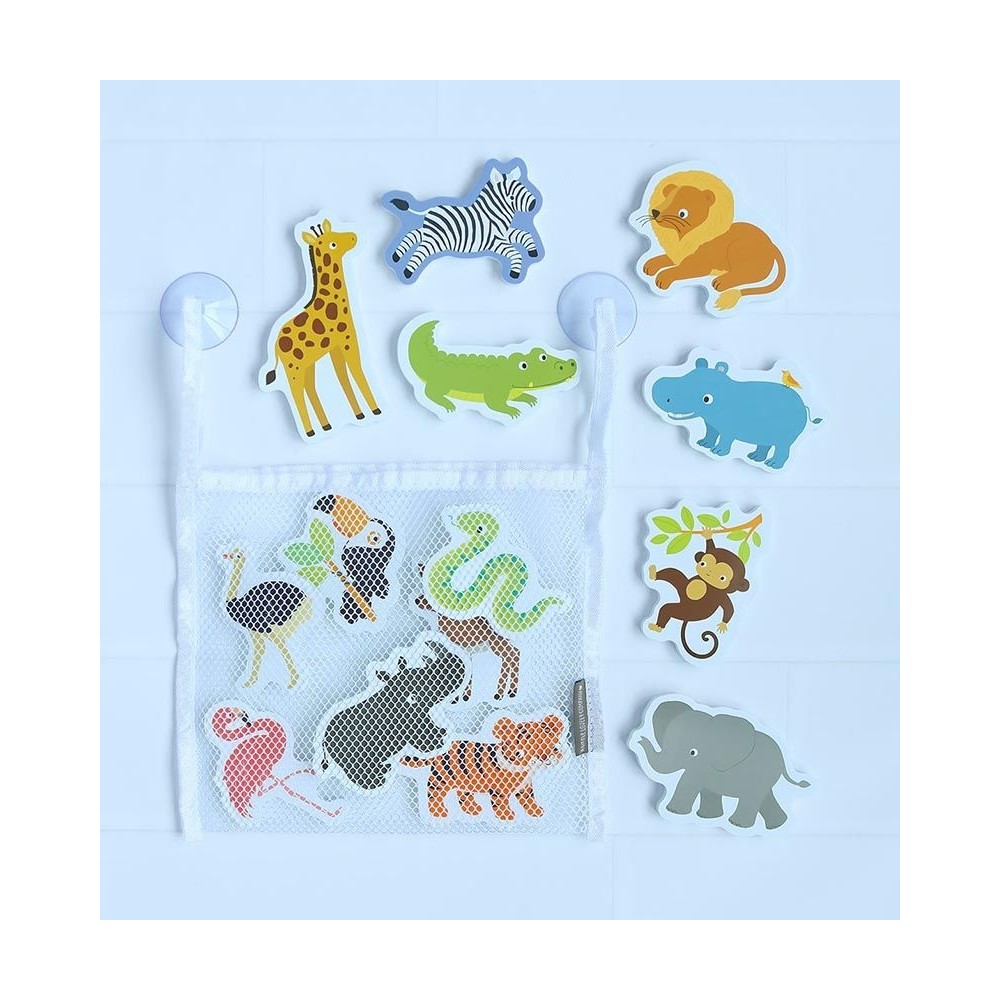 copie de jouet de bain en mousse incl. Réseau de stockage / Lettre + numéros / Amusement