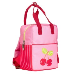 Kleiner Rucksack / quadratisch / Fröhliche Kirschen