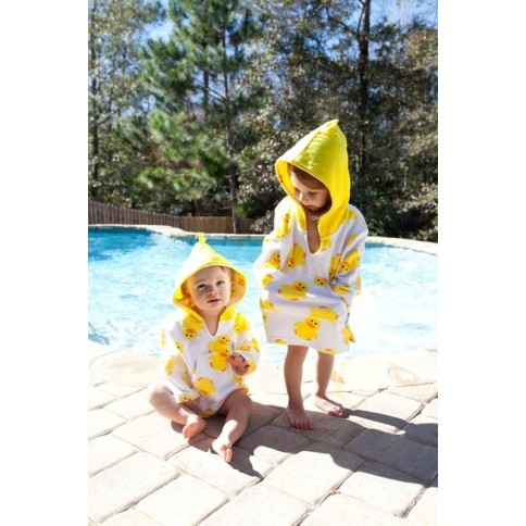 Zoocchini Frotte-Kapuzenshirt - Puddles der Ente