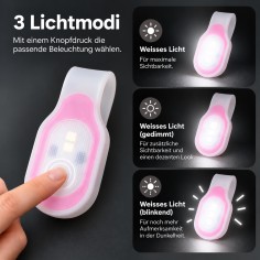LED-Licht Clip für Schulsack, Kinderwagen, Jogging