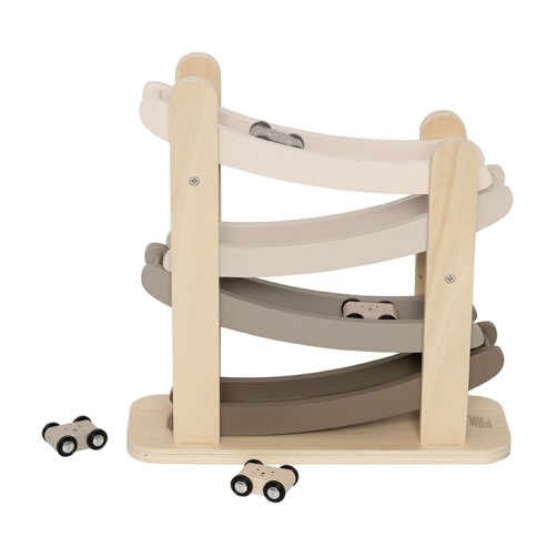 Autorutsche aus Holz mit Autos