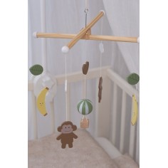 Singe mobile en bois